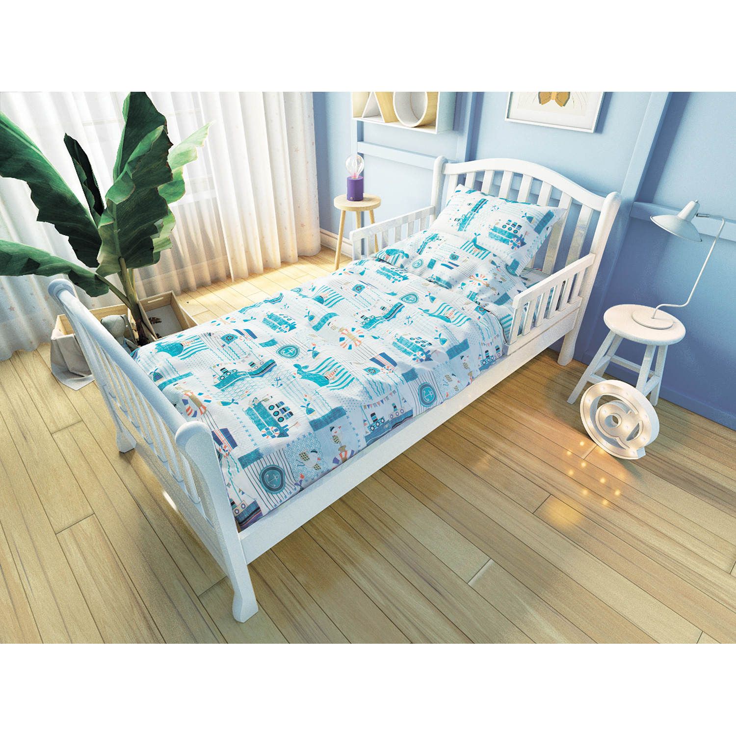 Комплект постельного белья для подростковой кровати Nuovita Кораблики