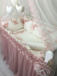 Комплект MARELE "Изящество розовое" для прямоугольной кровати
